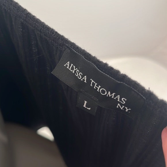 Alyssa Thomas black tie front blouse - Picture 5 of 10